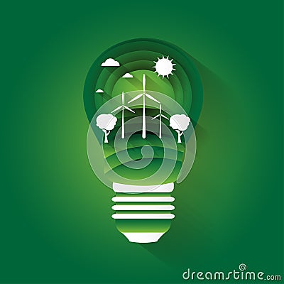 Theme of preserving the environment Vector Illustration