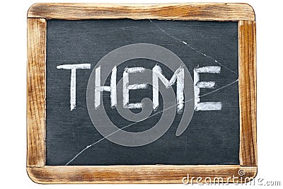 Theme word fr Stock Photo