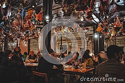 Themed Restaurant in Londonq Editorial Stock Photo