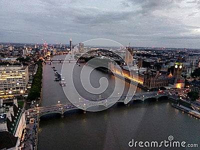 Themes from London Eye, London Stock Photo