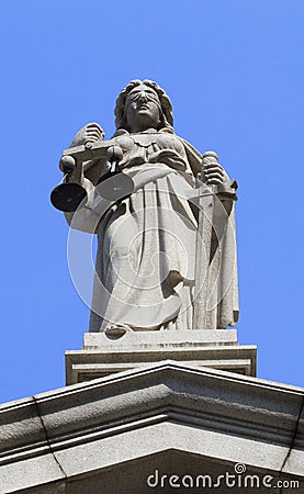 Themis in Hong Kong Legislative Council Stock Photo