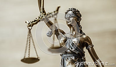 Themis Statue Justice Scales Law Lawyer Concept Stock Photo