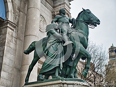 Theodore Roosvelt statue at American museum of natural history new york city Editorial Stock Photo