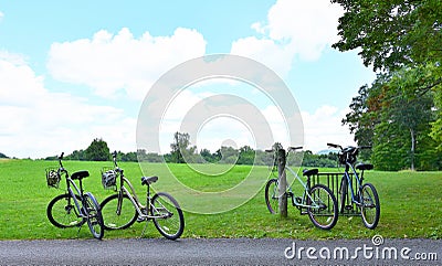 New york storm king art center bicycles trip Editorial Stock Photo