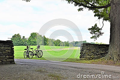 New york storm king art center bicycles trip Editorial Stock Photo