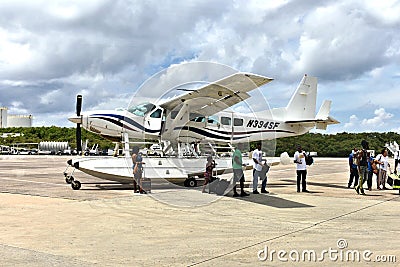 St thomas us virgin islands avia transportation Editorial Stock Photo