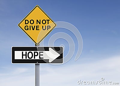 There Is Always Hope Stock Photo