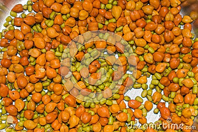 There are so much of Chickpeas on the table.Indians eat it in breakfast with selective focus Stock Photo