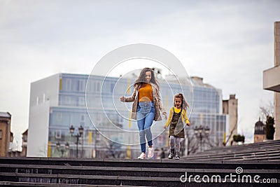 There is so much joy in being a mom Stock Photo