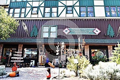 Olympic lake placid decorative arts crafts store Editorial Stock Photo