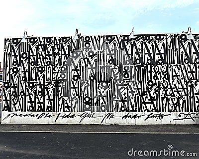 Graffiti art getaway park coney island new york Editorial Stock Photo