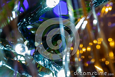 The abstract part of the Christmas tree. Stock Photo