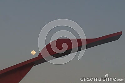 The incredible and mistery moon Stock Photo