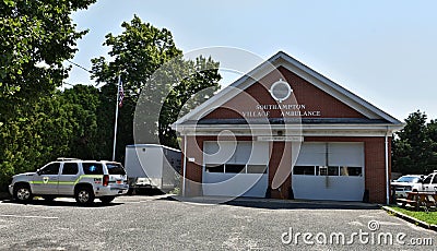 Southhampton city new york state ambulance site Editorial Stock Photo