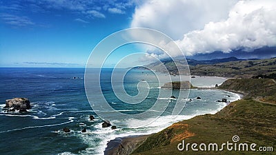 There a Storm Moving In. Stock Photo