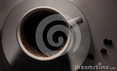 Theres something so comforting about coffee. Closeup shot of a cup of black coffee. Stock Photo