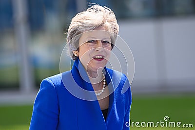 Theresa May, Prime Minister of United Kingdom Editorial Stock Photo