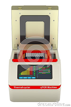 Thermal Cycler, PCR machine. 3D rendering Stock Photo