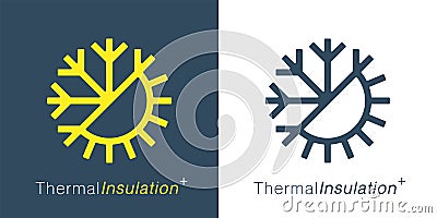 Thermal insulation icon Vector Illustration