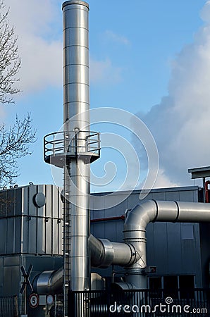Thermal power plant details Stock Photo