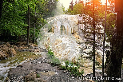 Thermal springs San Filippo Stock Photo