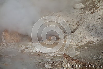 A thermal vent at yellowstone park Stock Photo