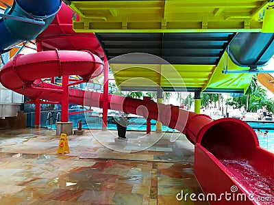 Therme Bucharest - Galaxy area Editorial Stock Photo