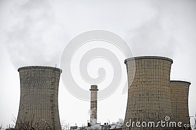 Thermoelectric plant Stock Photo