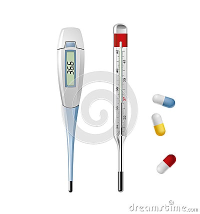 Thermometer Vector Illustration