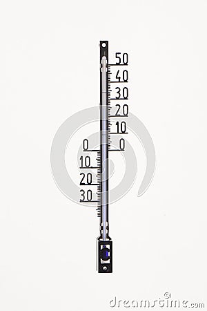 Thermometer with Celcius scale Stock Photo