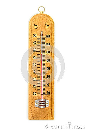 The Thermometer (Celsius and Fahrenheit). Stock Photo