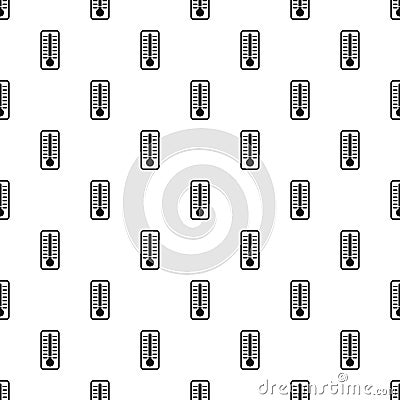 Thermometer with high temperature pattern Vector Illustration