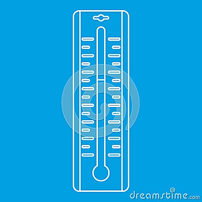 Thermometer icon, outline style Vector Illustration