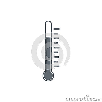 The thermometer icon Vector Illustration