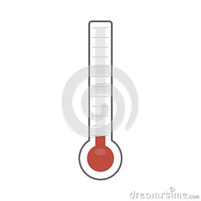 Thermometer icon, vector illustion flat design style. Vector Illustration