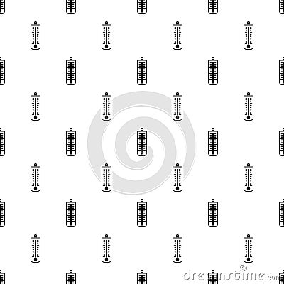 Thermometer indicates low temperature pattern Vector Illustration