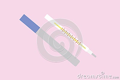 Thermometer Medical Instrument Vector Icon Vector Illustration