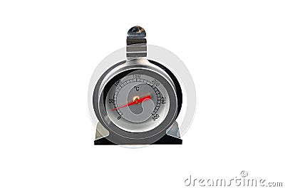 Thermometer Meter Analog measuring equipment. on white background Stock Photo