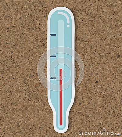 Thermometer temperature measurement tool icon Stock Photo