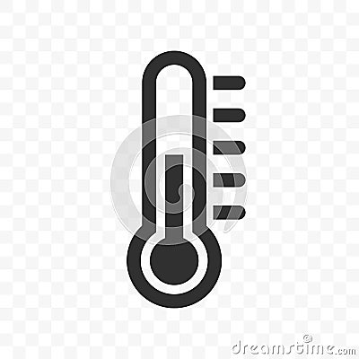 Thermometer vector temperature scale icon Vector Illustration