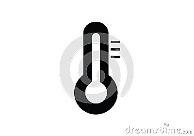 Thermometer weather temperature symbol Vector Illustration