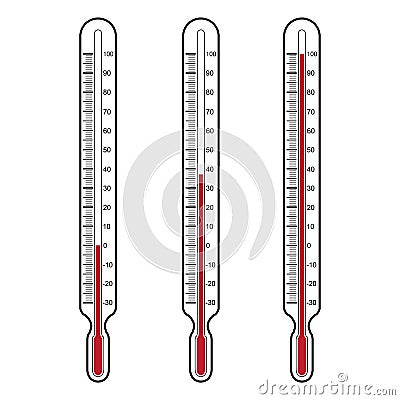 Thermometers Vector illustration Vector Illustration