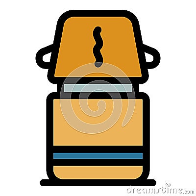 Thermos container icon vector flat Vector Illustration