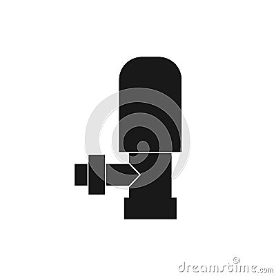 Thermostatic radiator valve icon Vector Illustration