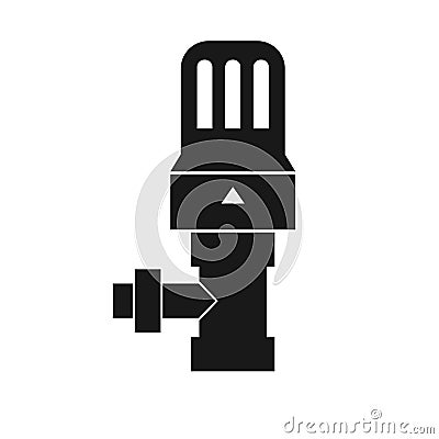 Thermostatic radiator valve icon Vector Illustration