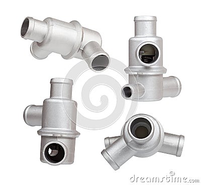 Thermostats of car engine from different angles Stock Photo