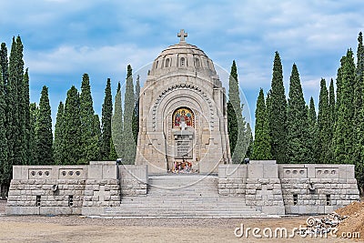 Zeitenlik war cemetery in Thessaloniki. Editorial Stock Photo