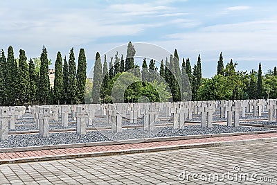 Zeitenlik war cemetery in Thessaloniki. Editorial Stock Photo