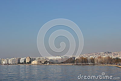 Thessaloniki waterfront Greece Stock Photo