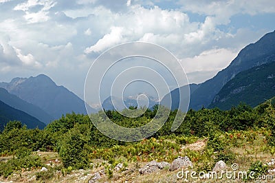 Theth, Prokletije mountains, Albania Stock Photo